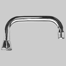 CANNA SUPERIORE PER GRUPPO LAVELLO A MURO - Cromo 200 mm