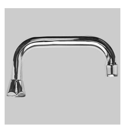 CANNA SUPERIORE PER GRUPPO LAVELLO A MURO - Cromo 250 mm