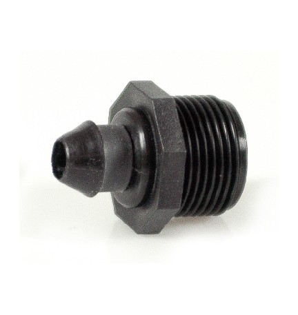 DERIVAZIONE CON GOMMINO FIL. MASCHIO PER TUBI PE 1"