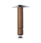 PIEDINO LEGNO PIASTRA MOBILE 100 MM NOCE*