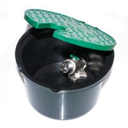 POZZETTO CON VALVOLA IN METALLO 2 INGRESSI 3/4" - cm 20,5 x H. 13