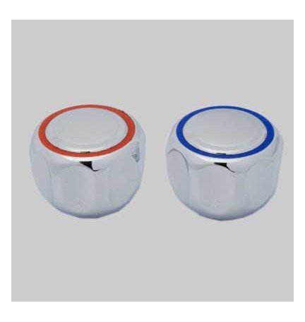 MANIGLIA PER RUBINETTERIA - 8x20 con placca Blu-Rosso