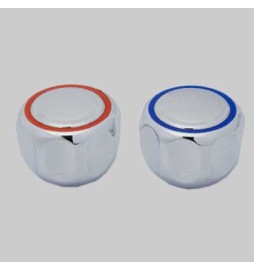 MANIGLIA PER RUBINETTERIA - 8x24 con placca Blu-Rosso