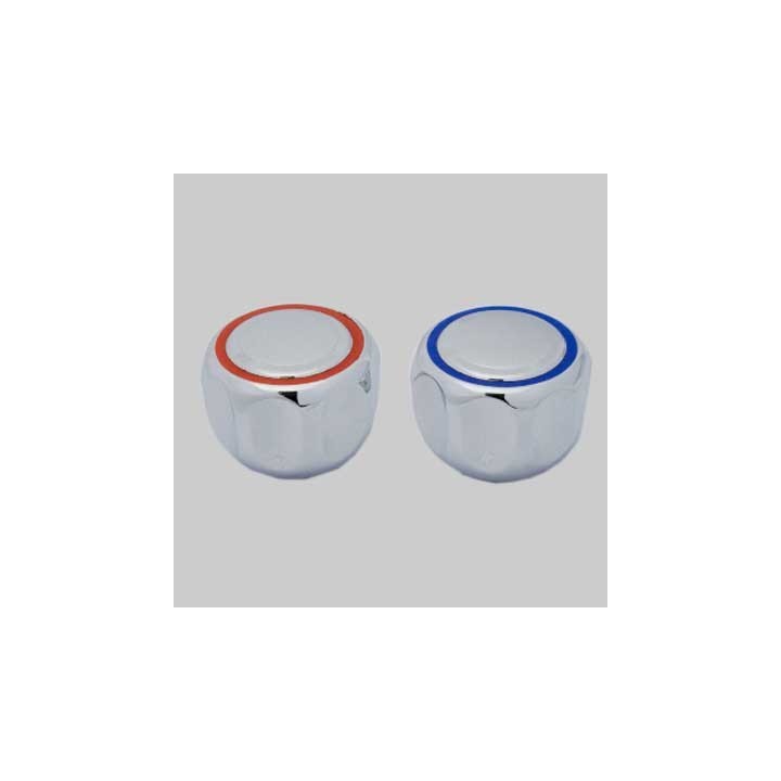 MANIGLIA PER RUBINETTERIA - 8x24 con placca Blu-Rosso