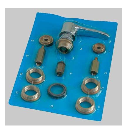 KIT VITONE E MANIGLIA UNIVERSALE PER PASSO RAPIDO - 10 combinazioni