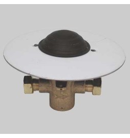 RUBINETTO INCASSO A PEDALE PAVIMENTO - Piastra mm 120