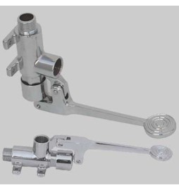 RUBINETTO A PEDALE OREGON PAVIMENTO-PARETE - 1/2