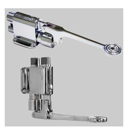 RUBINETTO A PEDALE KLINTON 1 VIA PAVIMENTO - 1/2 Cromo