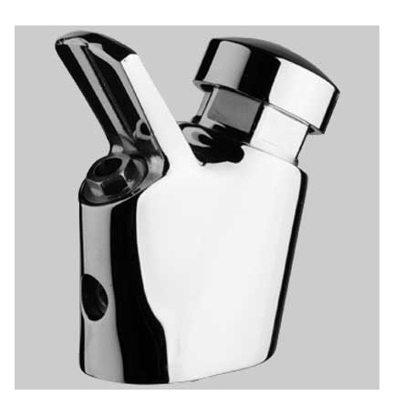 RUBINETTO A PULSANTE CON GETTO PARABOLICO - 1/2