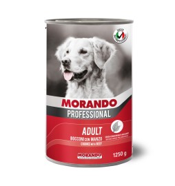 CIBO CANE MORANDO LATT 1250 G MANZO