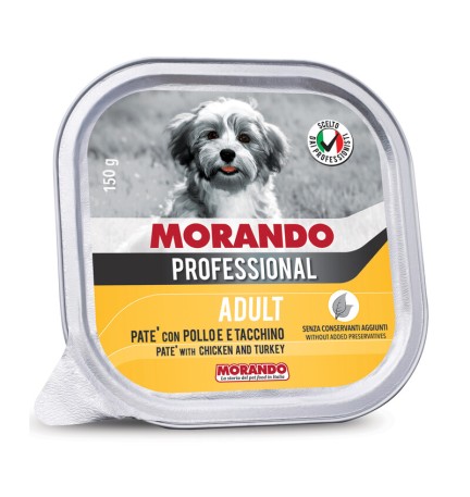 CIBO CANE MORANDO VSC 150 G PATE POLLO TACCHIN