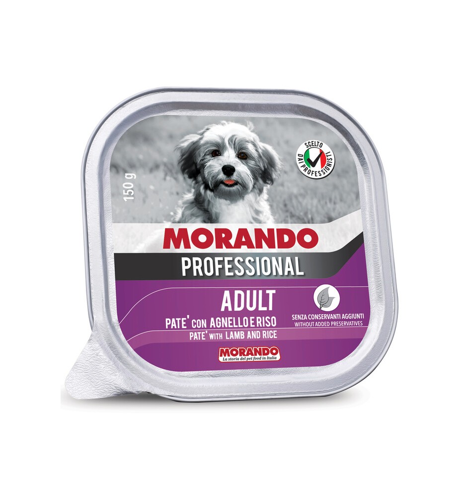 CIBO CANE MORANDO VSC 150 G PATE AGNELLO E RISO