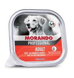 CIBO CANE MORANDO VSC 300 G PATE MANZO CAROTE