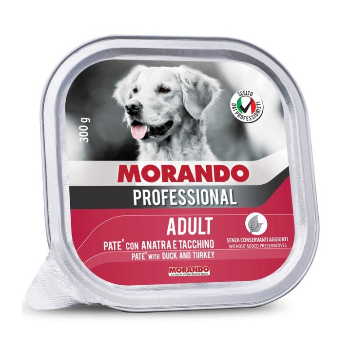 CIBO CANE MORANDO VSC 300 G PATE ANATRA TACCH