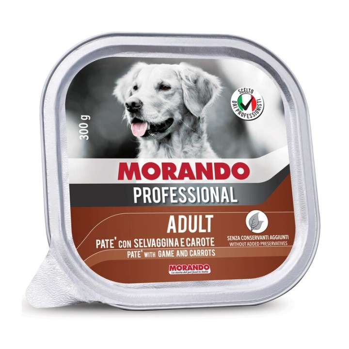 CIBO CANE MORANDO VSC 300 G PATE SELVAGG CAROTE