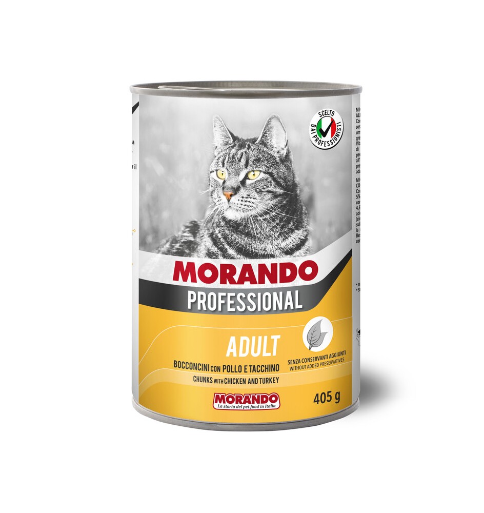 CIBO GATTO MORANDO LATT 405 G BOCCONC POL TACCH