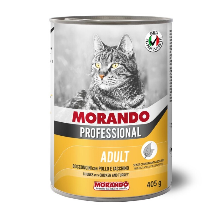 CIBO GATTO MORANDO LATT 405 G BOCCONC POL TACCH
