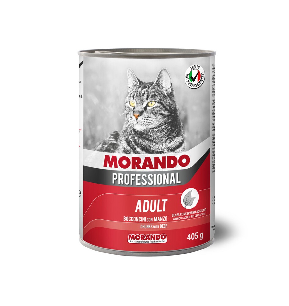CIBO GATTO MORANDO LATT 405 G BOCCONC MANZO