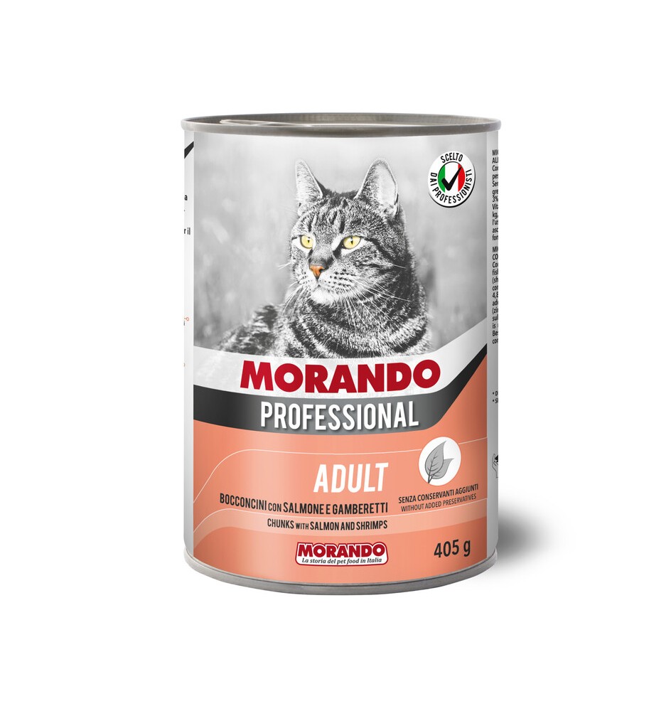 CIBO GATTO MORANDO LATT 405 G BOCCONC GAMB SALM
