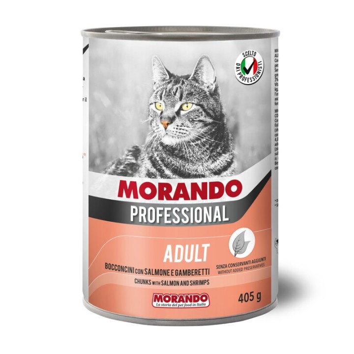 CIBO GATTO MORANDO LATT 405 G BOCCONC GAMB SALM