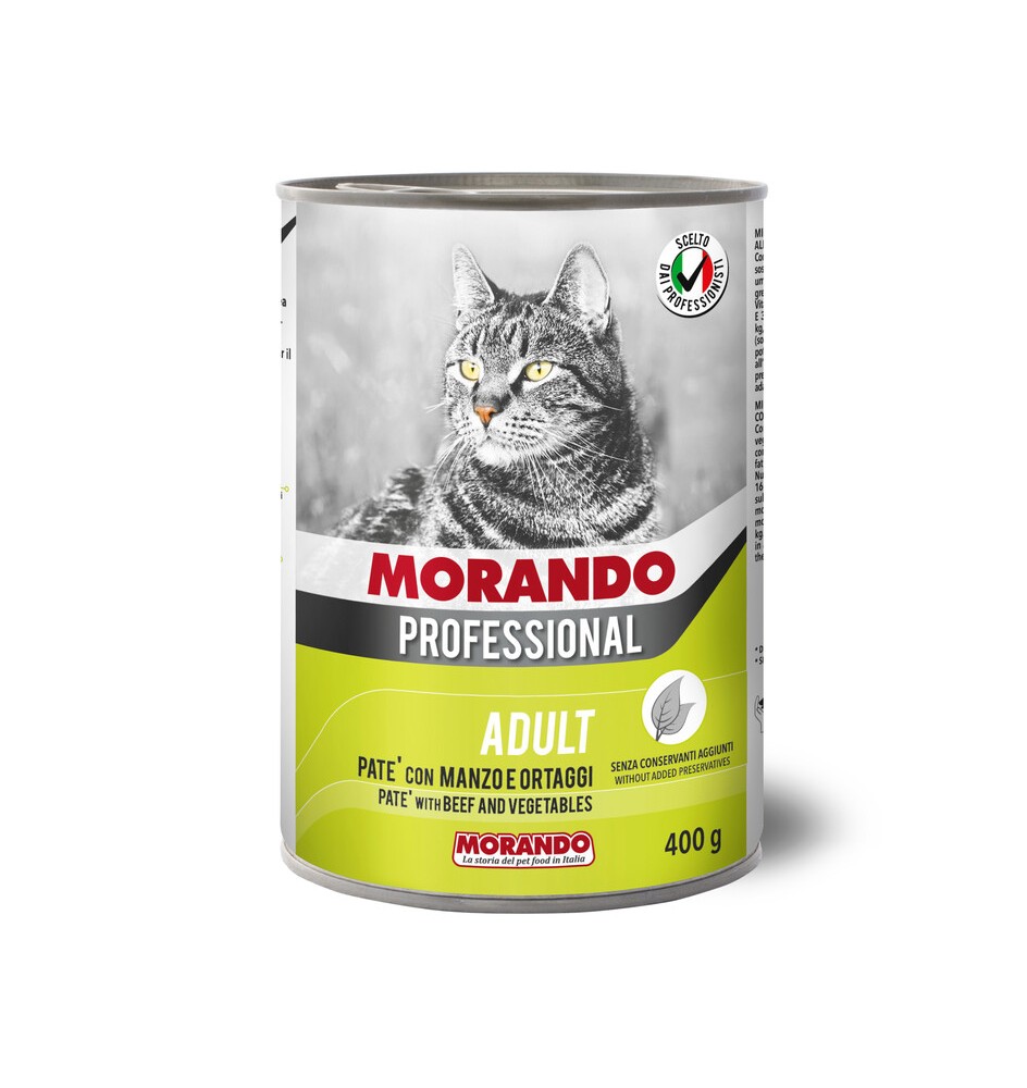 CIBO GATTO MORANDO LATT 400 G PAT MANZO ORTAGGI