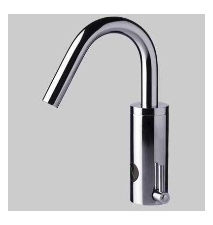 MISCELATORE LAVABO A FOTOCELLULA CANNA ALTA - Batterie 6 V