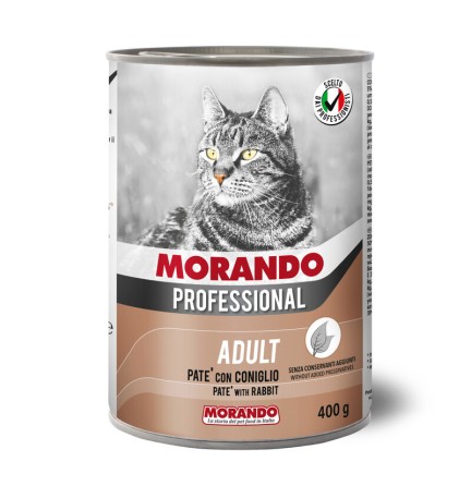 CIBO GATTO MORANDO LATT 400 G PAT CONIGLIO
