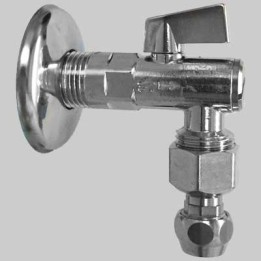 RUBINETTO FILTRO SOTTOLAVABO 1907 A SFERA CON SNODO - 1/2x10 c/rosetta