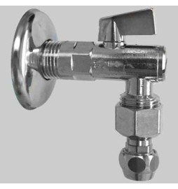 RUBINETTO FILTRO SOTTOLAVABO 1907 A SFERA CON SNODO - 1/2x10 c/rosetta