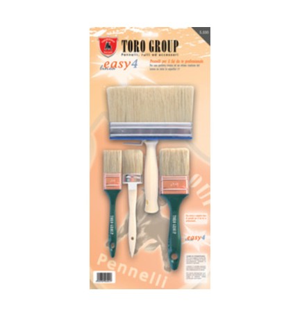 SET 4 PENNELLI SETOLA BIONDA EASY4 S/550