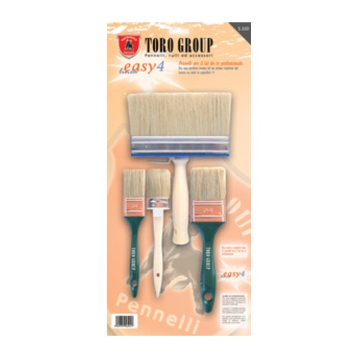 SET 4 PENNELLI SETOLA BIONDA EASY4 S/550