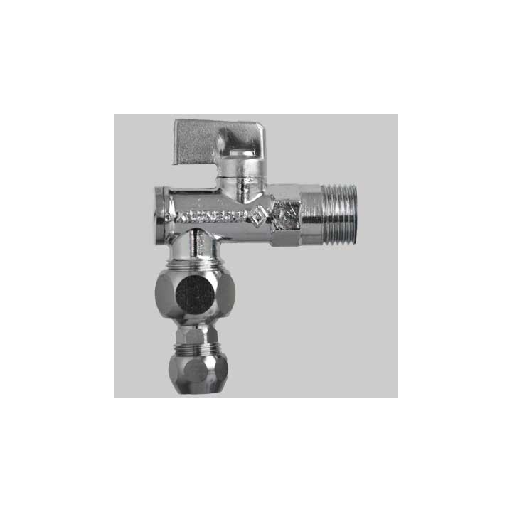 RUBINETTO FILTRO SOTTOLAVABO 775 A SFERA CON SNODO - 1/2x10 c/rosetta