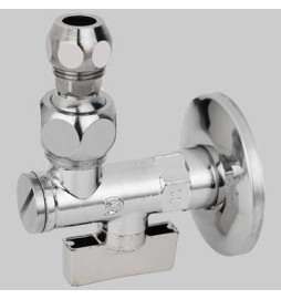 RUBINETTO FILTRO SOTTOLAVABO 875 A SFERA CON SNODO - 1/2x10 c/rosetta