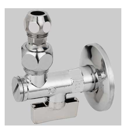 RUBINETTO FILTRO SOTTOLAVABO 875 A SFERA CON SNODO - 1/2x10 c/rosetta