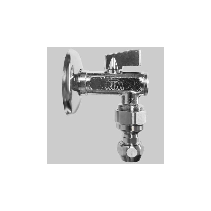 RUBINETTO FILTRO SOTTOLAVABO R12 A SFERA CON SNODO - 1/2x10 c/rosetta