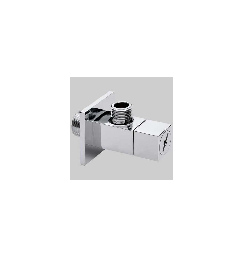 RUBINETTO FILTRO SOTTOLAVABO QUADRO - 1/2 x 3/8 - 10 c/rosetta