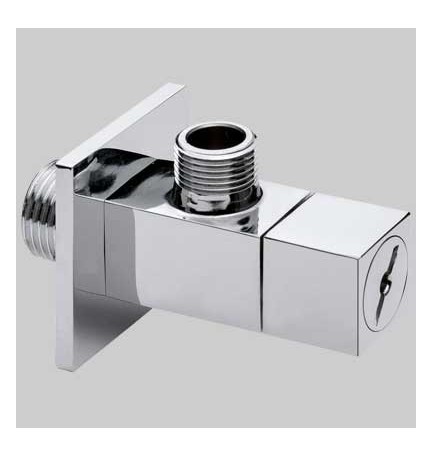 RUBINETTO FILTRO SOTTOLAVABO QUADRO - 1/2 x 3/8 - 10 c/rosetta
