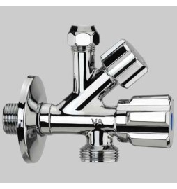 RUBINETTO COMBINATO SOTTOLAVABO E LAVATRICE - Ø 10 3/4x1/2
