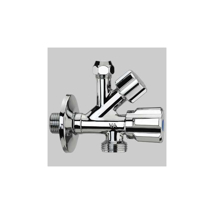 RUBINETTO COMBINATO SOTTOLAVABO E LAVATRICE - Ø 10 3/4x1/2