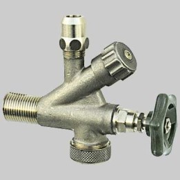 RUBINETTO COMBINATO SOTTOLAVABO E LAVATRICE SABBIATO - Ø 10 3/4x1/2