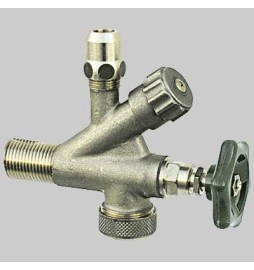 RUBINETTO COMBINATO SOTTOLAVABO E LAVATRICE SABBIATO - Ø 10 3/4x1/2