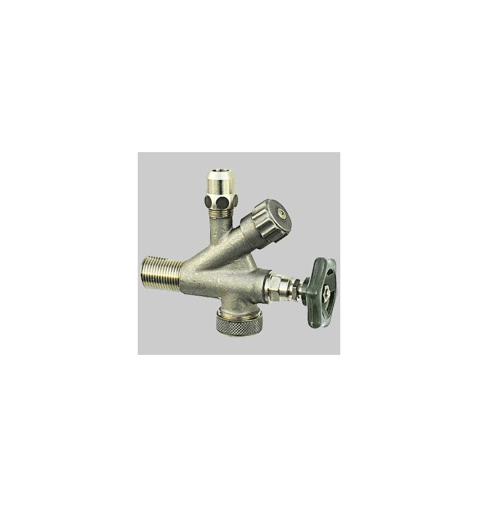 RUBINETTO COMBINATO SOTTOLAVABO E LAVATRICE SABBIATO - Ø 10 3/4x1/2