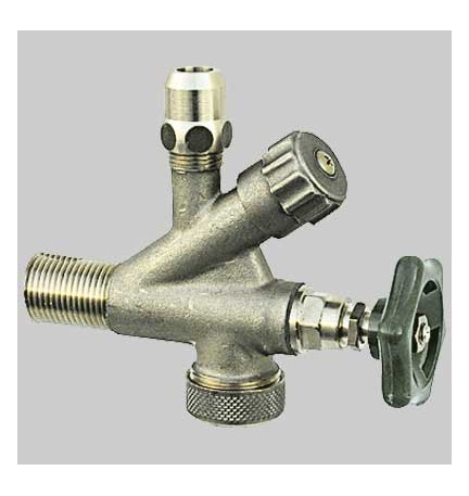 RUBINETTO COMBINATO SOTTOLAVABO E LAVATRICE SABBIATO - Ø 10 3/4x1/2