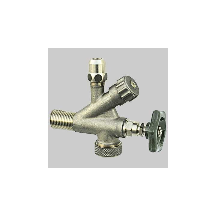 RUBINETTO COMBINATO SOTTOLAVABO E LAVATRICE SABBIATO - Ø 10 3/4x1/2