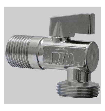 RUBINETTO LAVATRICE A SFERA - 1/2x3/4 c/rosetta