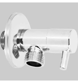 RUBINETTO LAVATRICE CON VITONE CERAMICO - 3/4 - 1/2 con rosetta