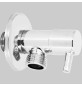 RUBINETTO LAVATRICE CON VITONE CERAMICO - 3/4 - 1/2 con rosetta