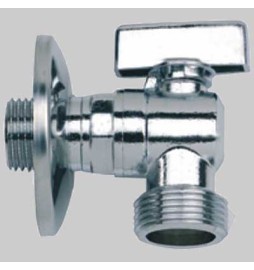 RUBINETTO LAVATRICE A SFERA ZG - 1/2x3/4 c/rosetta