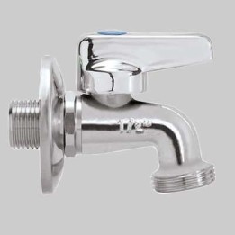 RUBINETTO LAVATRICE A SFERA LUSSO - 1/2x3/4 c/rosetta
