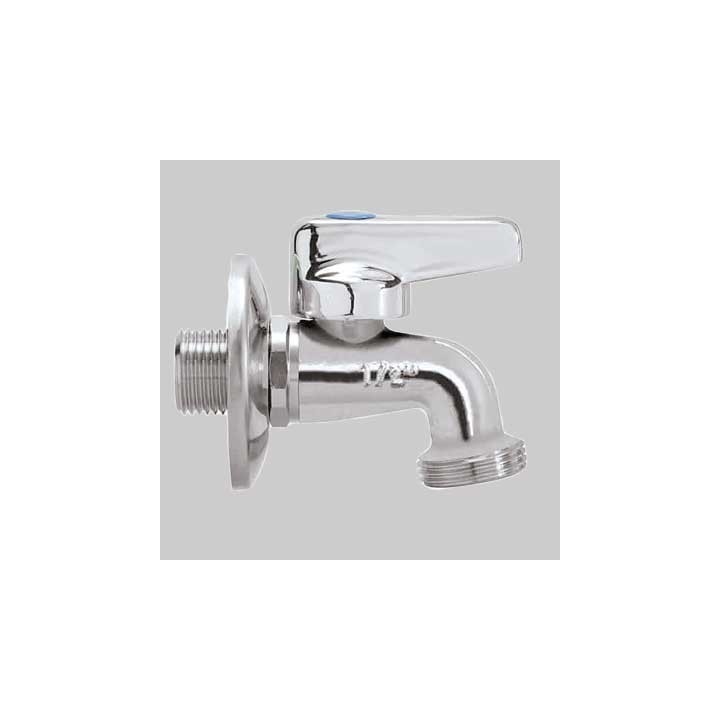 RUBINETTO LAVATRICE A SFERA LUSSO - 1/2x3/4 c/rosetta